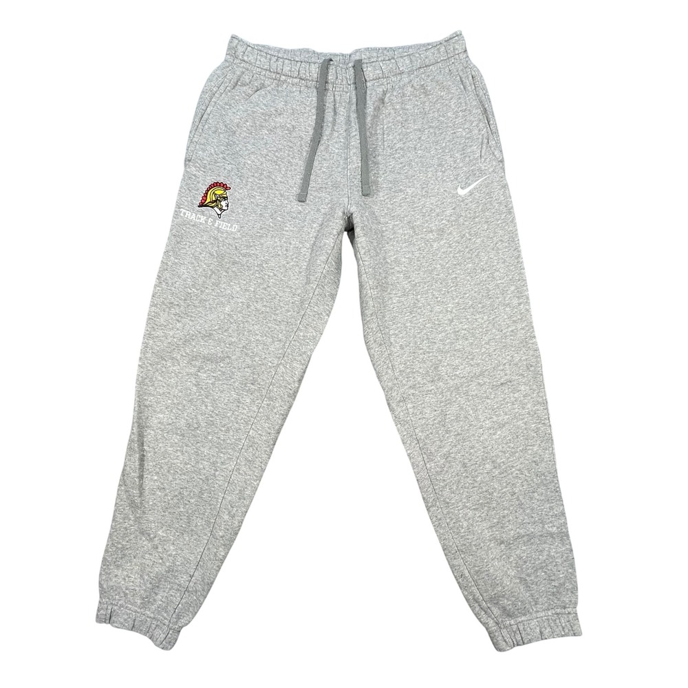 USC Trojans Nike Gray Track & Field Fleece Jogger Sweatpants Mens Small